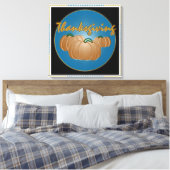 Grafische Thanksgiving Canvas Afdruk (Insitu (Slaapkamer))