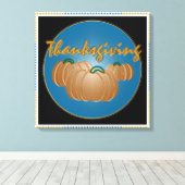 Grafische Thanksgiving Canvas Afdruk (Insitu (Houten vloer))