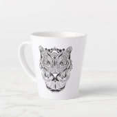 Grafische tijger latte mok (Linkerhoek)
