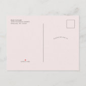 Grafische tuin met waterverf bloem vrijgezellenfee uitnodiging briefkaart (Achterkant)