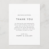 Grafische Typografie Hartelijk dank voor uw ontvan Briefkaart (Voorkant)