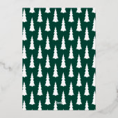 Grafische typografie met de meeste kerstdagen, nie folie feestdagenkaart (Achterkant)