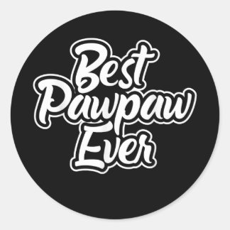 Grafische vaders Dag Beste Pawpaw ooit Grote Vader Ronde Sticker