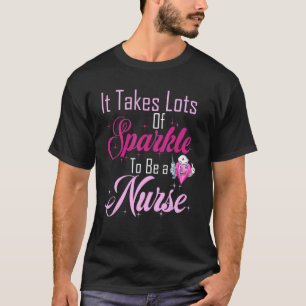 Grafische verpleegster kleding Het kost veel glans T-shirt