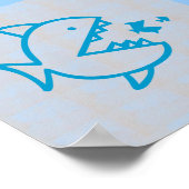 Grafische versieringen Zee Beach FISH EAT FISH Poster (Hoek)