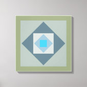 Grafische vierkanten Canvas Print (Voorkant)