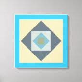 Grafische vierkanten Canvas Print (Voorkant)