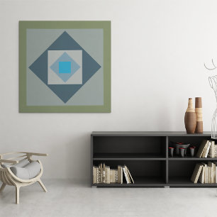 Grafische vierkanten Canvas Print