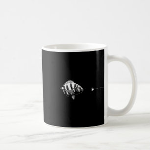 Grafische vliegvisserijhaaklijn - Vis Sheepshead  Koffiemok