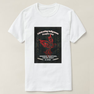 Grafische voorstelling van de Dag van de Inheemse T-shirt