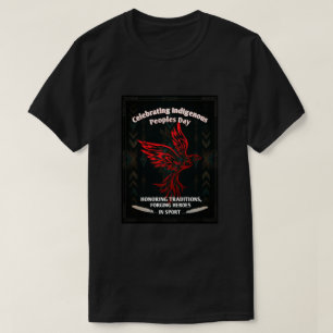 Grafische voorstelling van de Dag van de Inheemse T-shirt