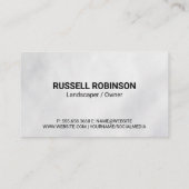 Grafische Vormgeving voor Grasmaaier | Zakelijke K Visitekaartje (Achterkant)