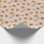 Grafische Waterverf Leaf Autumn Design Cadeaupapier (Hoek)