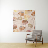 Grafische Waterverf Leaf Autumn Design Wandkleed (In Situ (horizontaal))