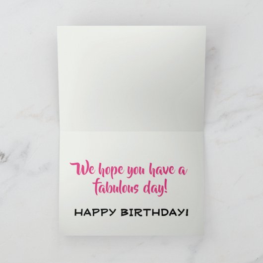  grafische Waterverf Roze fiets Birthday Kaart