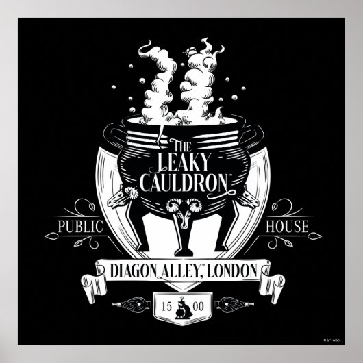 Grafische winkel THE LEAKY CAULDRON™ Poster (Voorkant)
