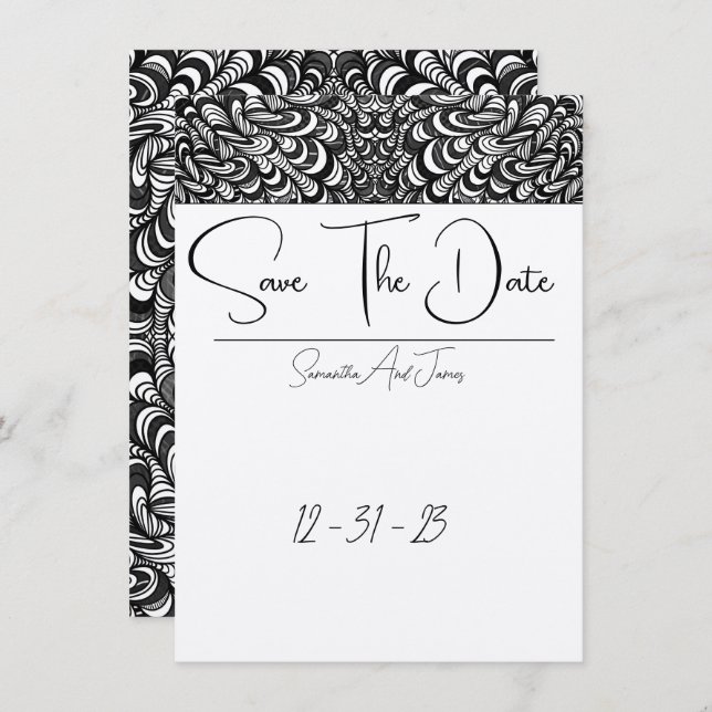 Grafische winst: de datum opslaan (Voorkant / Achterkant)