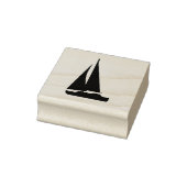 Grafische zeilboot 2 inch Rubber Stamp Rubberstempel (Stempel)