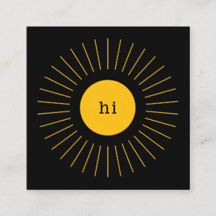 Grafische Zon Hallo     Dating Visitekaartjes Contactkaartje