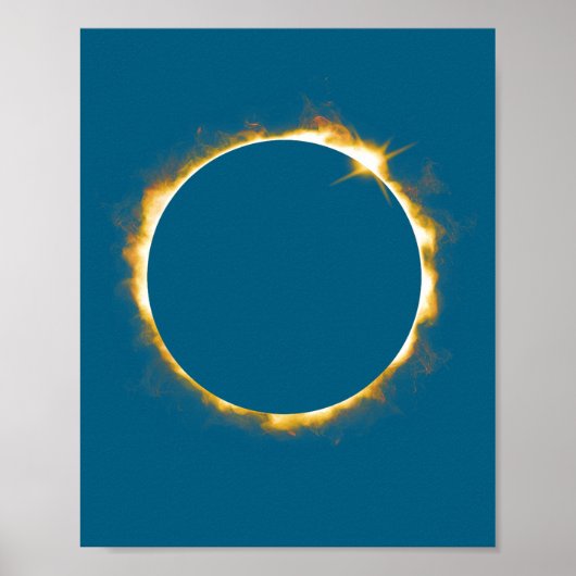 Grafische Zonsverduistering 21 augustus 2017 Poster (Voorkant)