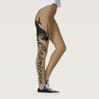 GRAFISCHE ZWARTE EN BROEIENDE CAPRICORD-LEGGINGS LEGGINGS