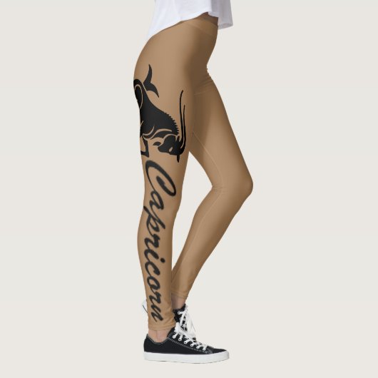 GRAFISCHE ZWARTE EN BROEIENDE CAPRICORD-LEGGINGS LEGGINGS (Rechts)