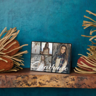 Grafische zwarte fotocollage personaliseren fotoplaat