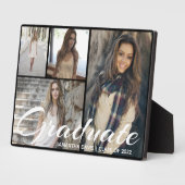 Grafische zwarte fotocollage personaliseren fotoplaat (Zijkant)