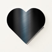 Grafische zwarte hete roze blauwe druppels monogra notitieboek (Achterkant)