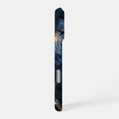 Grafisches Holzdesign iPhone Hoesje (Rechterkant)