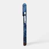 Grafisches Holzdesign iPhone Hoesje (Linkerkant)