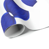 Grafisches Muster blau Geschenkpapier Cadeaupapier (Rol Hoek)