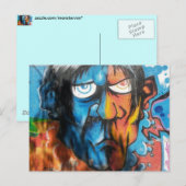 Grafitti Art Briefkaart (Voorkant / Achterkant)