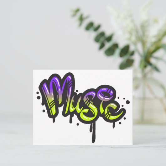 Grafitti Briefkaart (Staand voorkant)