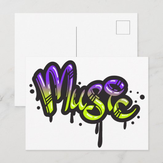 Grafitti Briefkaart (Voorkant / Achterkant)