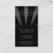 Grafitti Burst Crow Grunge Artist Visitekaartje (Achterkant)