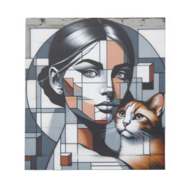 Grafitti Cat Lady Notitieblok