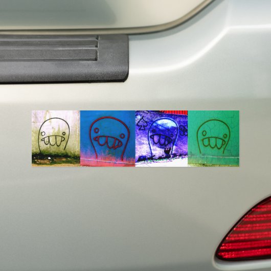 Grafitti Characters Bumpersticker (Op auto)