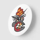 Grafitti Face Ronde Klok (Hoek)