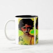 Grafitti Goddess Tweekleurige Koffiemok (Links)