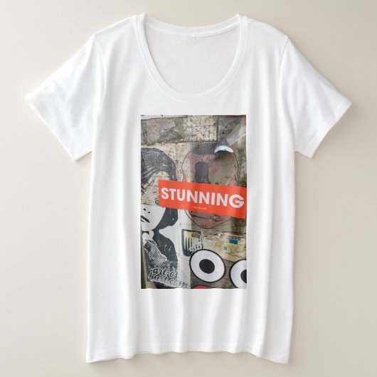 Grafitti Grote Maat T-shirt (Design voorkant)