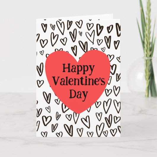 Grafitti Heart Valetine's Day Kaart (Voorkant)