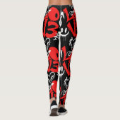 grafitti LOVE B. Black BG Leggings (Achterkant)