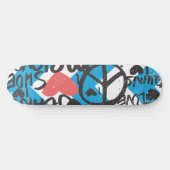 Grafitti Lt. Roze Persoonlijk Skateboard (Horizontaal)