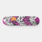 Grafitti Oranje Persoonlijk Skateboard (Horizontaal)