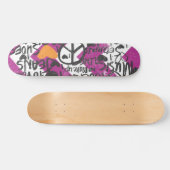 Grafitti Oranje Persoonlijk Skateboard (Horizontaal)