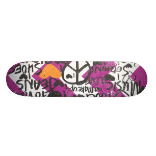 Grafitti Oranje Persoonlijk Skateboard