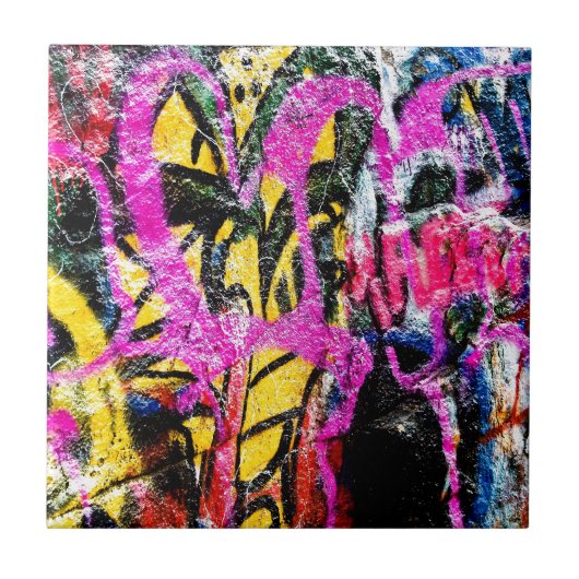 Grafitti Rock 2 Tegeltje (Voorkant)