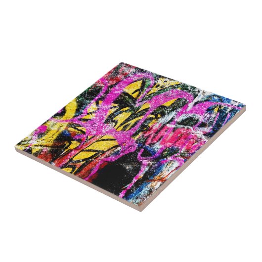 Grafitti Rock 2 Tegeltje (Zijkant)