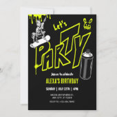 Grafitti skateboarden street art kaart (Voorkant)